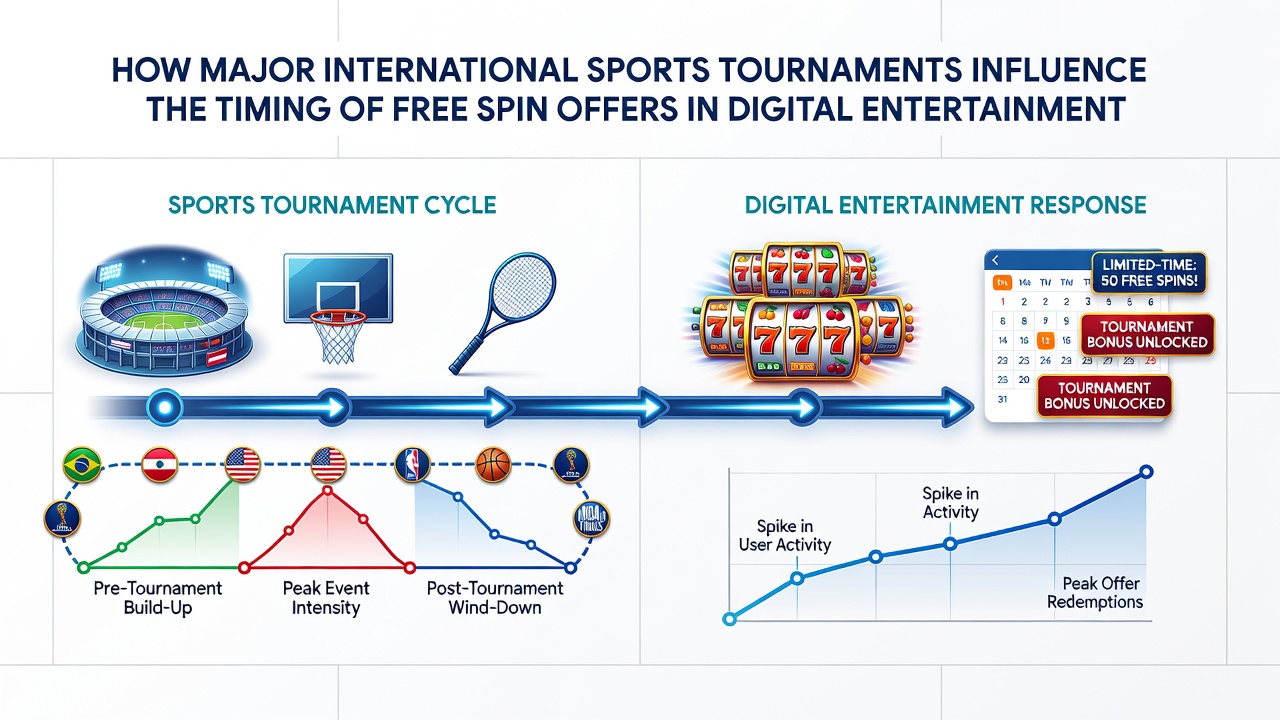Analytics dashboard displaying timing correlations between sports events and free spin offer activations