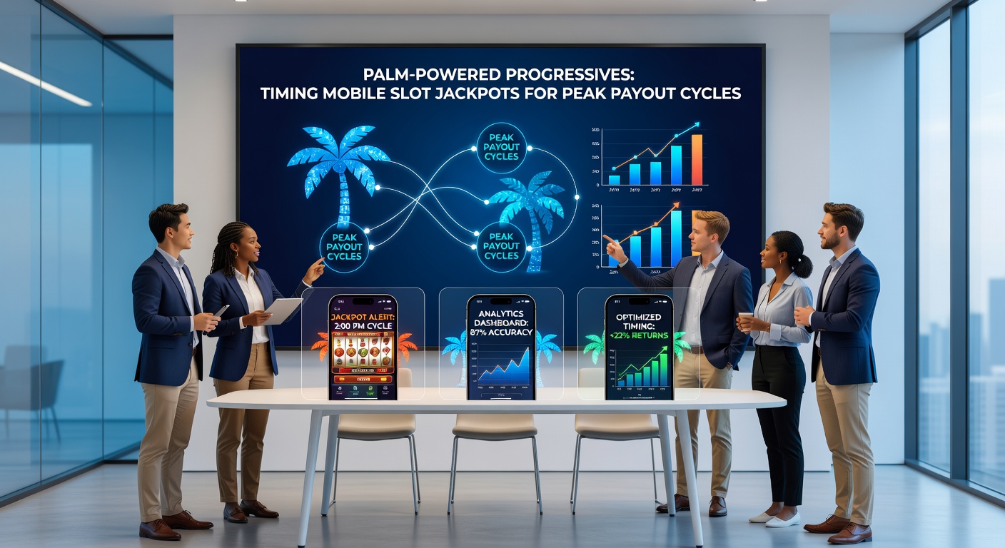 Graph on a mobile app charting progressive jackpot growth cycles with peaks highlighted during high-traffic hours